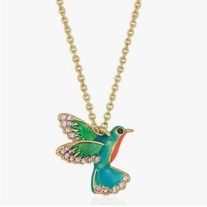 Kate Spade Hummingbird Mini Pendant‎ Necklace NWT